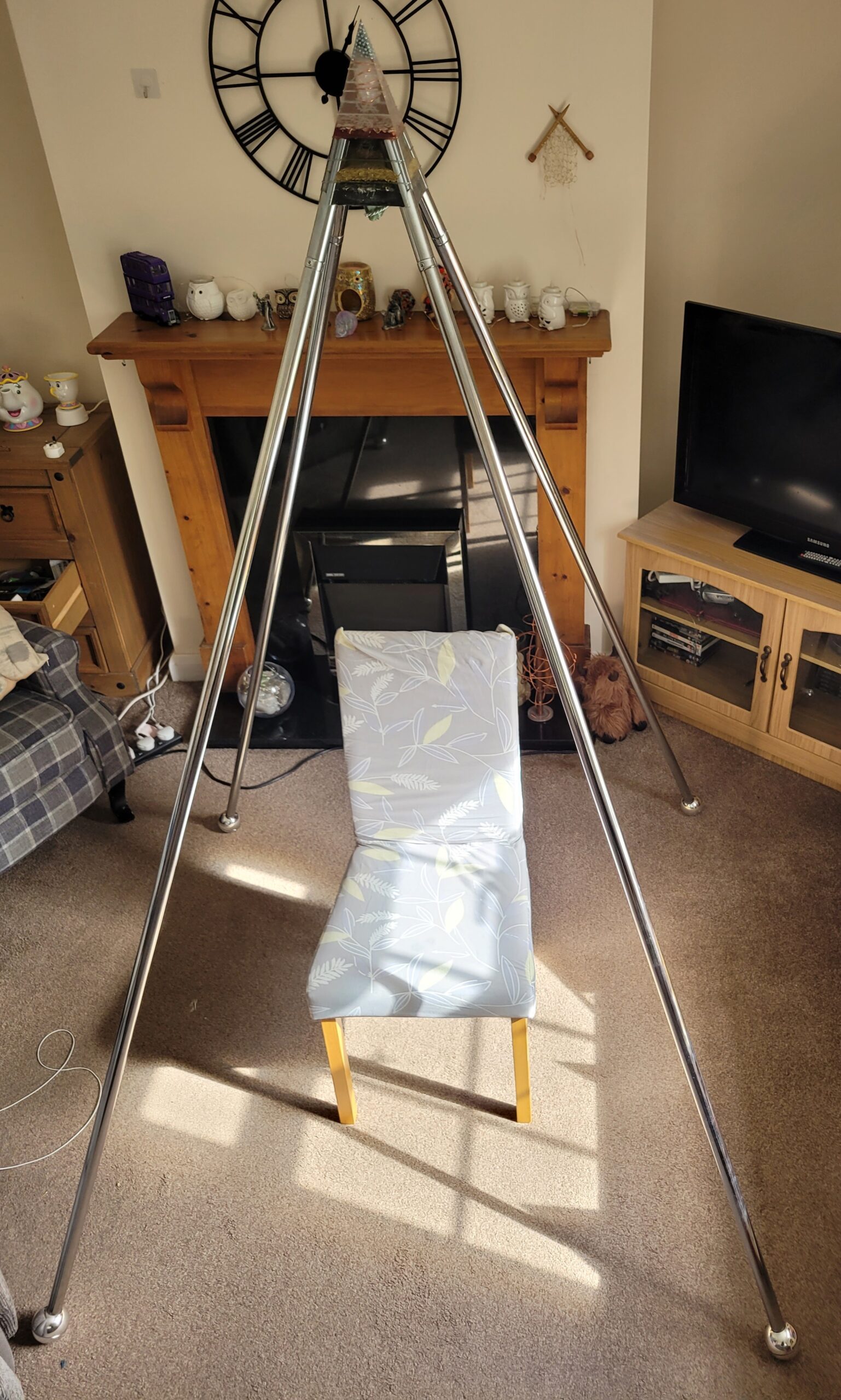 meditation pyramid in a home