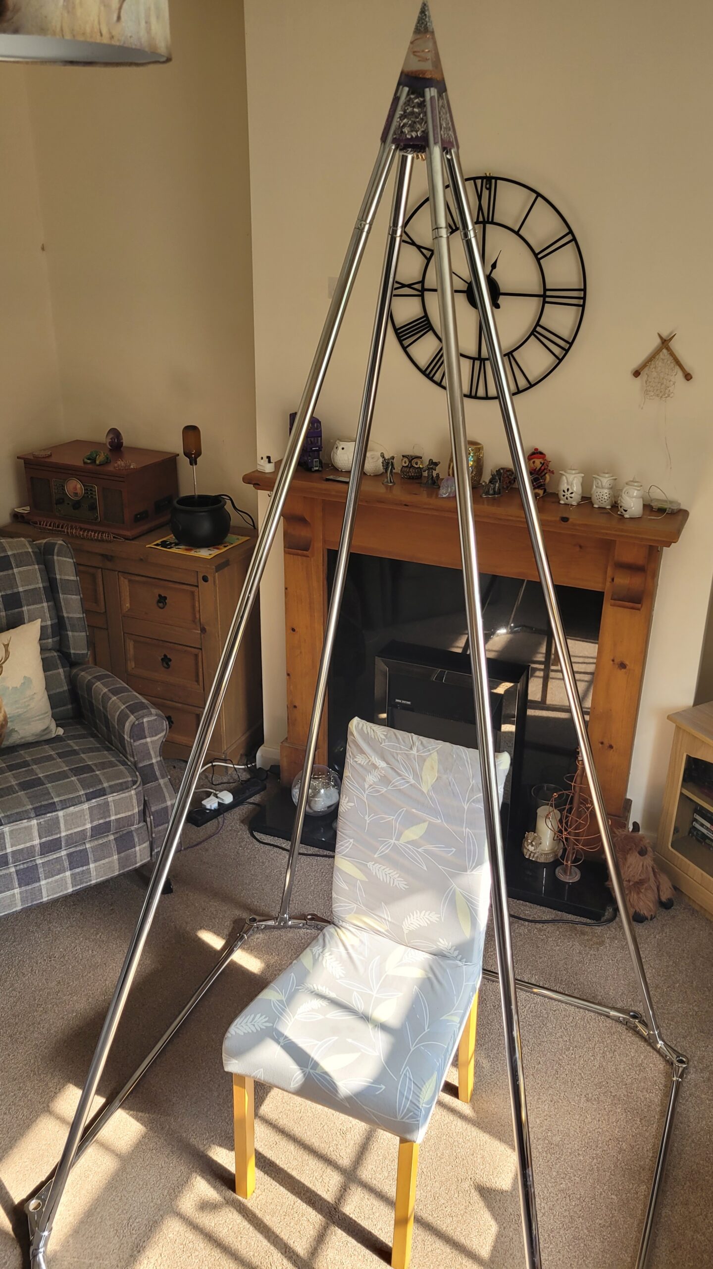 meditation pyramid in a home