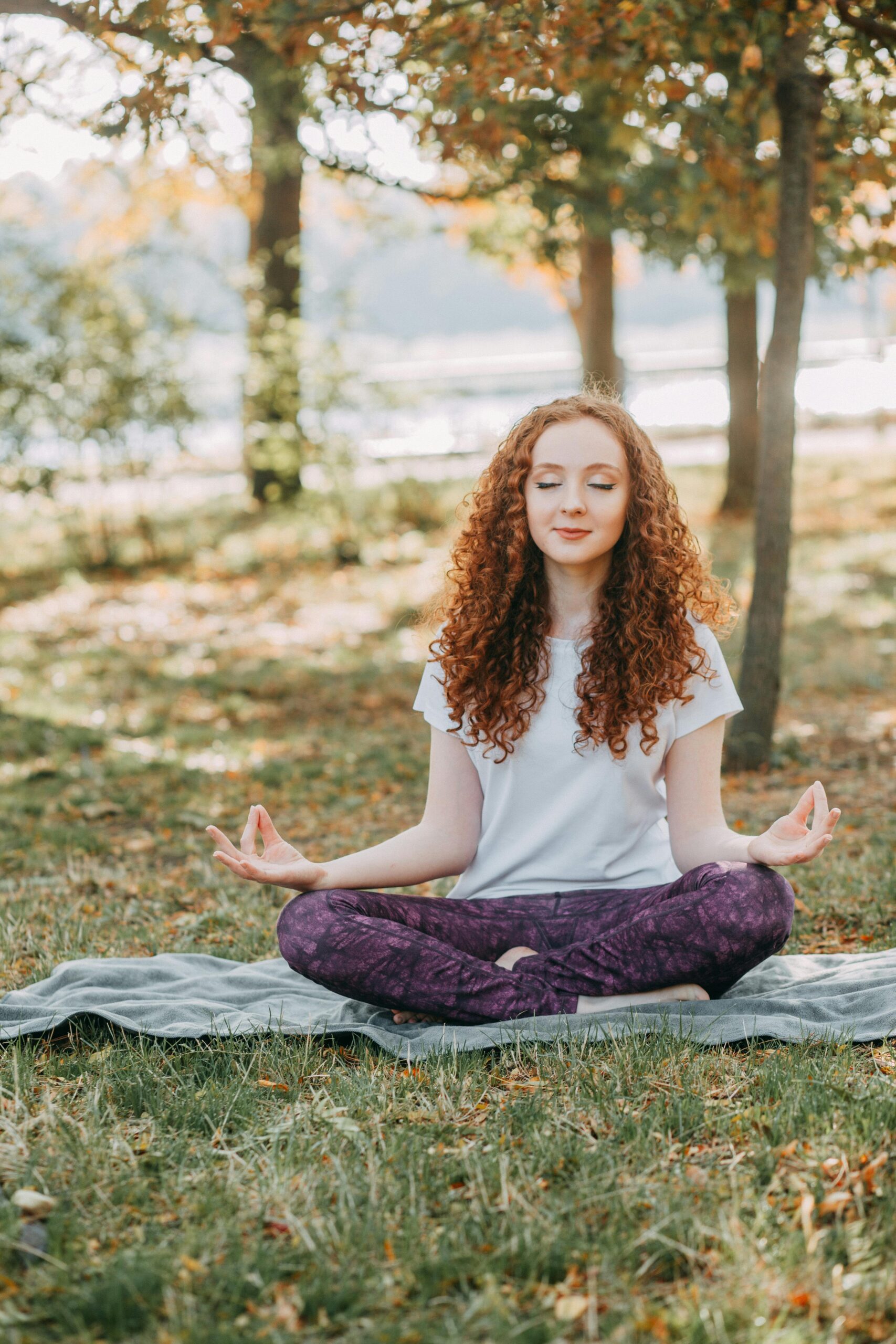 meditating in nature